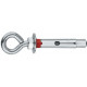 Anclaje Gancho Cerr. 06x045mm Ø 08mm Met. Cinc 100 Pz Index