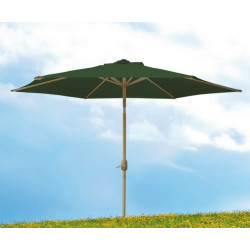 Parasol Jard 2,70mt Natuur Alu Ver S/fald Rot.sup Tubo 38mm