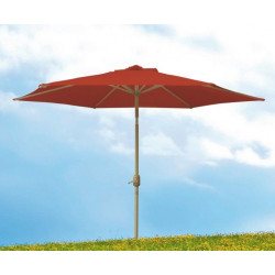 Parasol Jard 2,70mt Natuur Alu Terra S/fald Rot.sup Tubo 38m