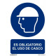 Cartel Señalizacion 210x300mm Pvc Obliga Uso Casco Normaluz