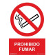 Cartel Señal 210x300mm Pvc Prohibido Fumar Normaluz