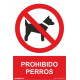 Cartel Señal 210x300mm Pvc Prohibido Perros Normaluz