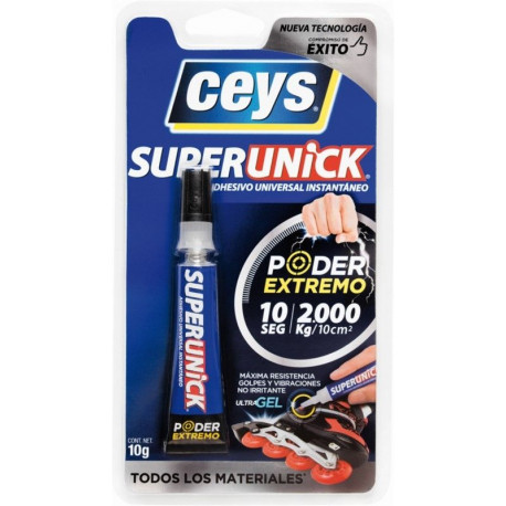 Adhesivo Instantaneo Flex 10 Gr Tra Gel Superunick Ceys