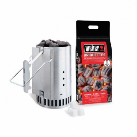 Encendedor Barbacoa 6 Pastillas 2 Kg Briquetas Jgo Weber