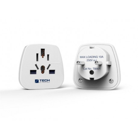 ADAPTADOR VIAJE 6A-250V USA-EUROPA POLIC BL FAMAT