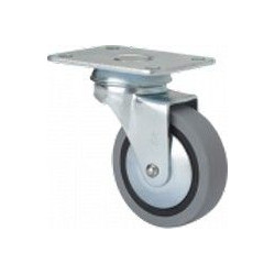 Rueda Gir 060mm 1-0190 Pl.070x055 025kg.liso Gom N/g Bd Pgi
