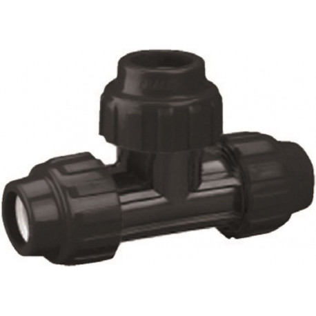 Conector Riego En T 40mm Igual Fit Pp Natuur