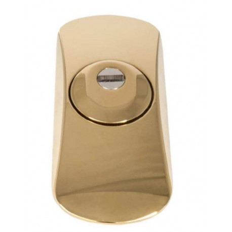 Escudo Cilindro 163x70mm Sqdo Acero Mac.carbonitru Pvd Oro A