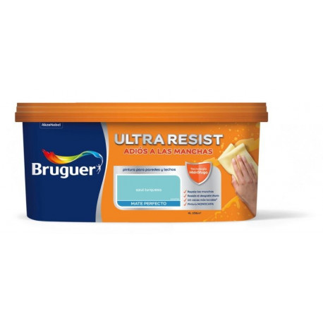 Pintura Plast Mate 4 Lt Az/tur Int. Ultra Resist Bruguer