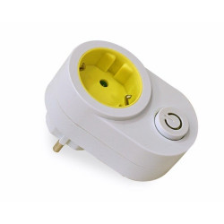 Adaptador Elec 16a-250v Con Interruptor Bl/pist Famat