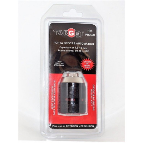 Portabrocas Tal Aut 1-13 Mm 1/2-20h Hasta 800w Target