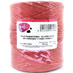 Hilo Paqueteria 750gr 02,3mm Rafia Ro Torcido 1 Cabo Vivahog