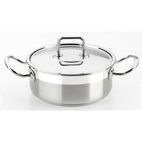 Cacerola 20cm C/tapa Ind Inox Prof. Bra