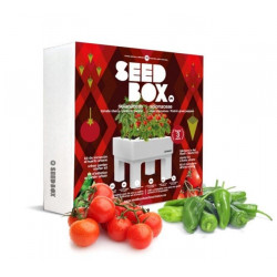 Huerto Urbano Kit 25x25x8cm Tomate Cherry Seedbox Mesa Pimie