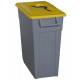 Contenedor Bas. 65lt C/rued Denox Pl Tapa Abierta Amarillo 2