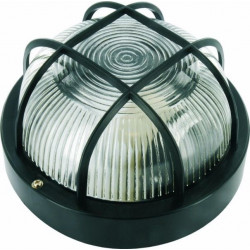 Aplique Ilumin Rdo Ext 60w E27 Ne Rej/plas Smartwares