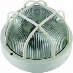 Aplique Ilumin Rdo Ext 60w E27 Bl Rej/plas Smartwares