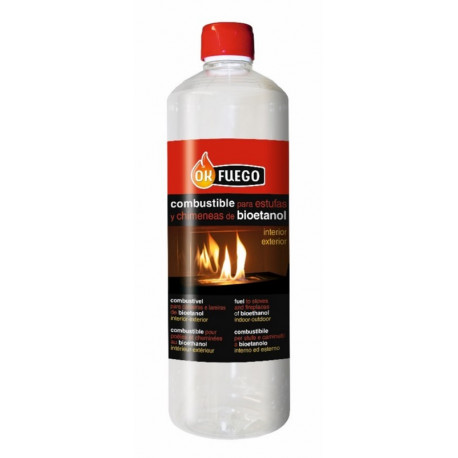 Combustible Chimenea-bio Liq Origen Natural Ok Fuego 1 Lt