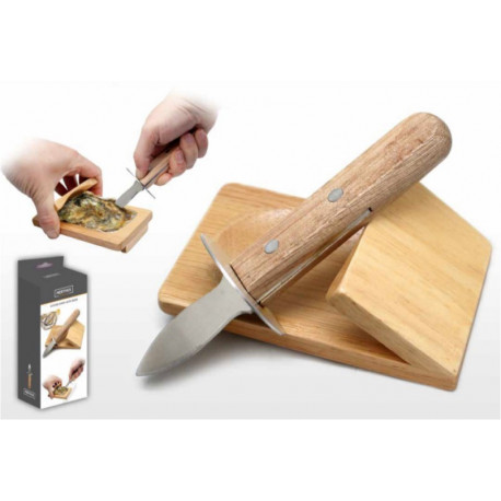 Abreostras Manual C/ Taco Mad. 8,5x19,5x7,5cm Inox/madera Vi
