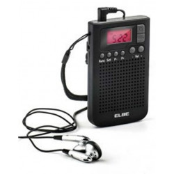 Radio Portatil 9,8x6x1,8cm Digit. Elbe Ne Am/fm Rf-93