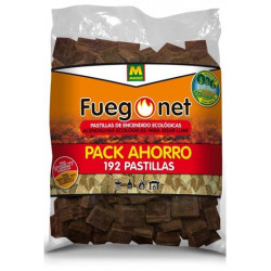 Pastilla Encendido Barbacoa Ecologica Fuegonet 192 Pz