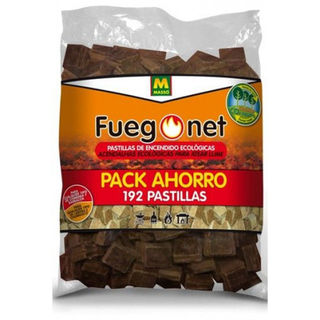 Pastilla Encendido Barbacoa Ecologica Fuegonet 192 Pz