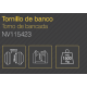 Tornillo Banco C/yunq 125mm Base Girat. Std Nivel 2