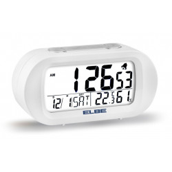 Reloj Despertador Termometro Y Luz Elbe Bl Rd-009-b