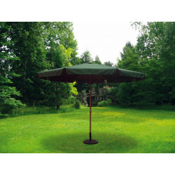 Parasol Jard 3,5mt Natuur Alu Ver C/fald Nt