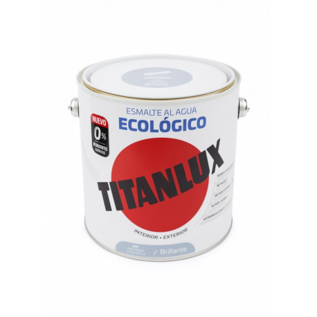 Esmalte Acril Bri. 2,5 Lt Gr/per Al Agua Ecologico Titanlux