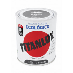 Esmalte Acril Bri. 750 Ml Gr/med Al Agua Ecologico Titanlux