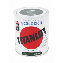Esmalte Acril Bri. 750 Ml Ver/may Al Agua Ecologico Titanlux