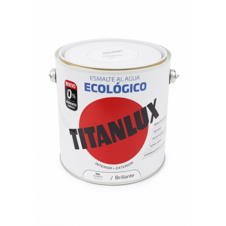 Esmalte Acril Bri. 2,5 Lt Bl Al Agua Ecologico Titanlux