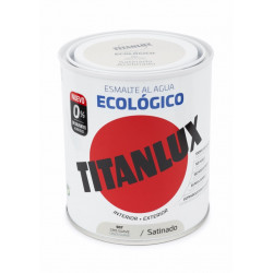 Esmalte Acril Sat. 750 Ml Gr/sua Al Agua Ecologico Titanlux