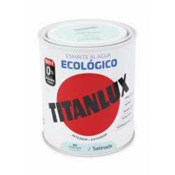 Esmalte Acril Sat. 750 Ml Ver/min Al Agua Ecologico Titanlux