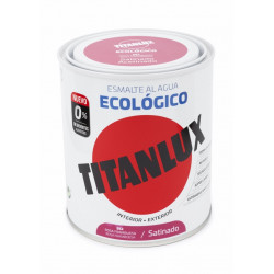 Esmalte Acril Sat. 750 Ml Ros/fla Al Agua Ecologico Titanlux