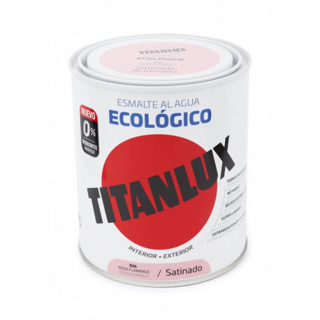 Esmalte Acril Sat. 750 Ml Ros/fram Al Agua Ecologico Titanlu