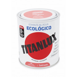 Esmalte Acril Sat. 750 Ml Ro/cor Al Agua Ecologico Titanlux
