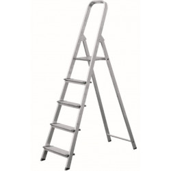 Escalera Dom Tijera 0,87mt 4 Peldaños Anch Alu Vivahogar