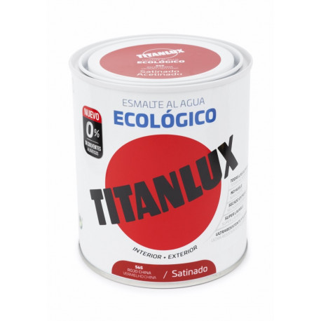Esmalte Acril Sat. 750 Ml Ro/ch Al Agua Ecologico Titanlux