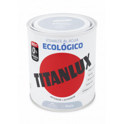Esmalte Acril Mate 750 Ml Gr/per Al Agua Ecologico Titanlux