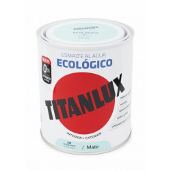 Esmalte Acril Mate 750 Ml Ver/min Al Agua Ecologico Titanlux