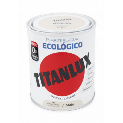 Esmalte Acril Mate 750 Ml Bl/pie Al Agua Ecologico Titanlux