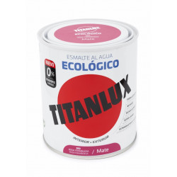 Esmalte Acril Mate 750 Ml Ros/fla Al Agua Ecologico Titanlux