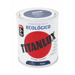 Esmalte Acril Mate 750 Ml Az/oc Al Agua Ecologico Titanlux