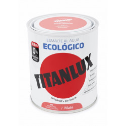 Esmalte Acril Mate 750 Ml Ro/cor Al Agua Ecologico Titanlux