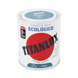 Esmalte Acril Mate 750 Ml Ver/jad Al Agua Ecologico Titanlux