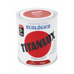 Esmalte Acril Mate 750 Ml Ro/ch Al Agua Ecologico Titanlux