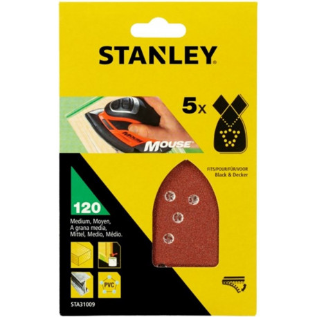 Hoja Lija Stanley Mouse Perfor. Gr120 Ma 5 Pz