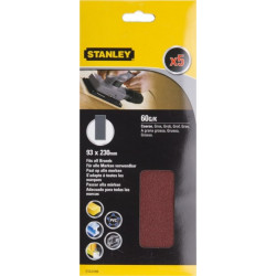 Hoja Lija Stanley Orbital No Perforadas 093x230mm Gr60 Ma 5